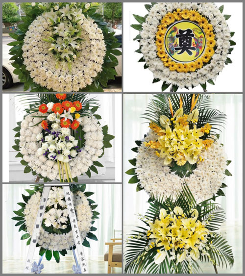 山西晋中介休市绵山镇谢峪村花圈速递